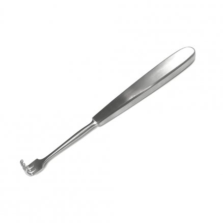 Гачок 3 зубці по Klapp, тупий, для сухожилля. Довжина 17,5 см, робоча частина 12х11 мм